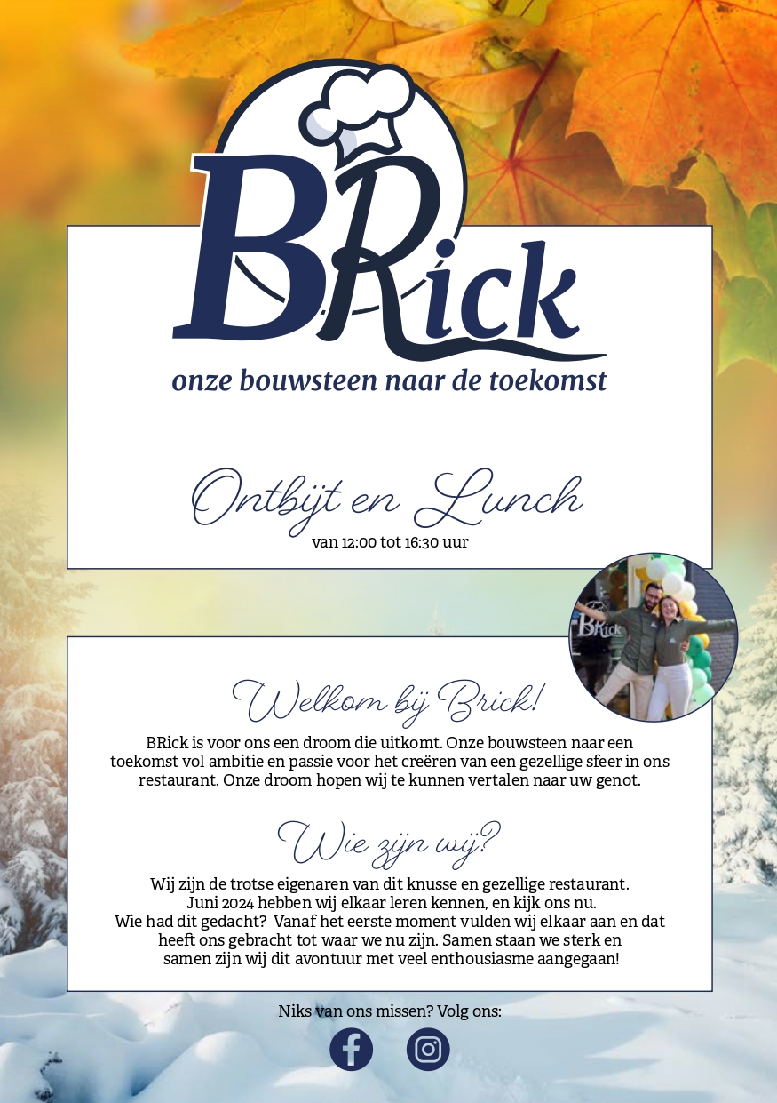 Lunchkaart titelblad BRick Landgraaf